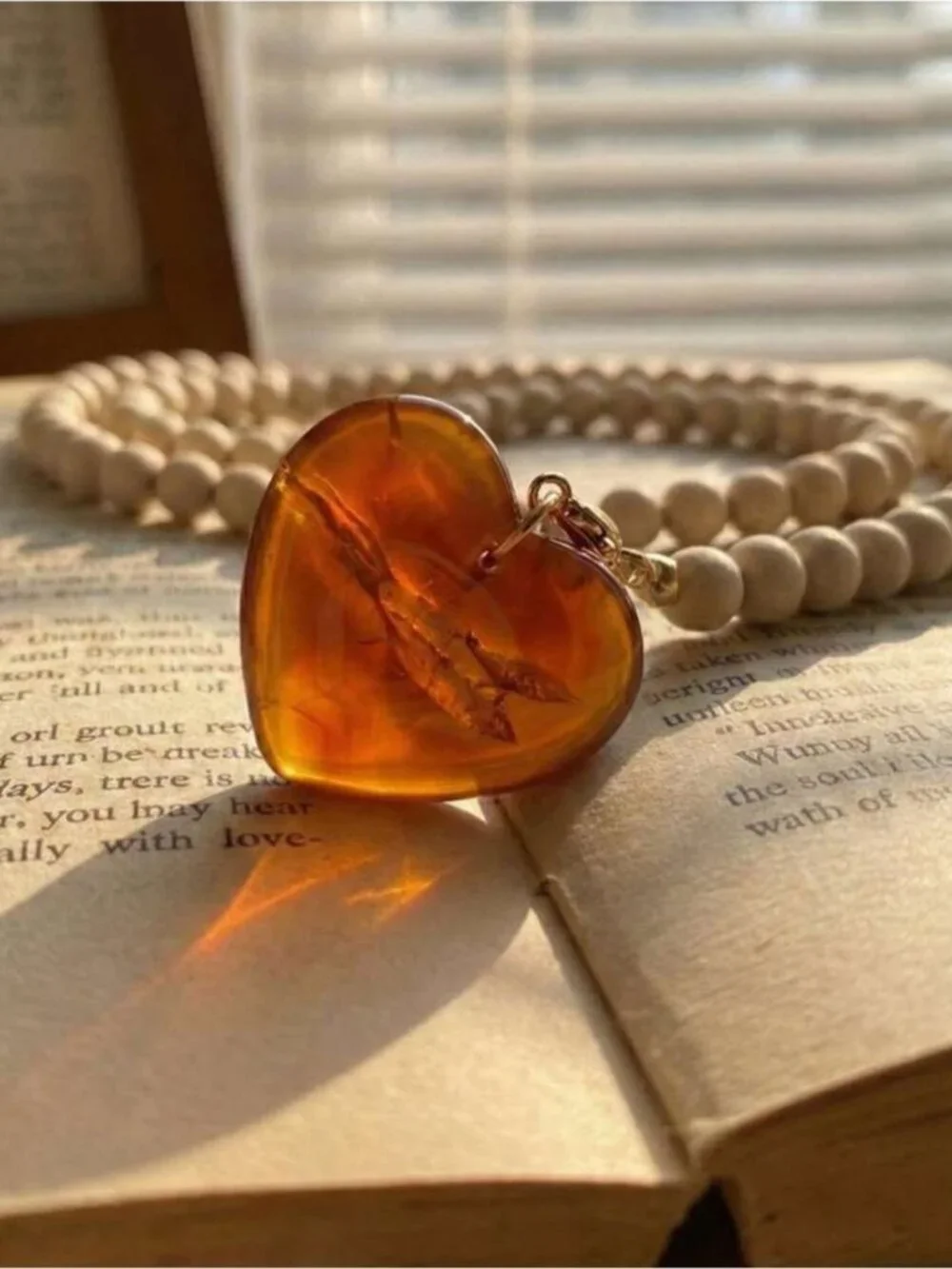 Boho heart necklace Q1128